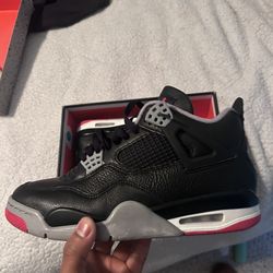 Air Jordan Bred 4 Re-imagined. Size 9