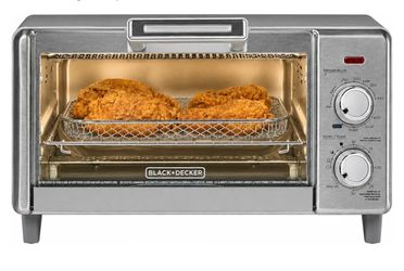 BLACK+DECKER 4-Slice Air Fry Toaster Oven, 5-in-1 Countertop Oven Air fry