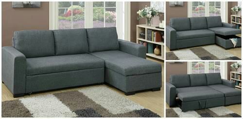 sofa bed grey sectional sleeper