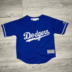 Majestic x LA Los Angeles Dodgers Sewn MLB Baseball Jersey Kids Large L 