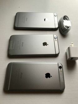 Factory unlocked apple iphone 6, store warranty $128 gb $130 each