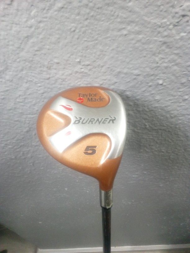 TaylorMade Burner 5 fairway wood
S-90 plus Bubble Shaft