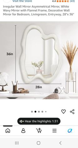 Velvet Mirror 36" $20