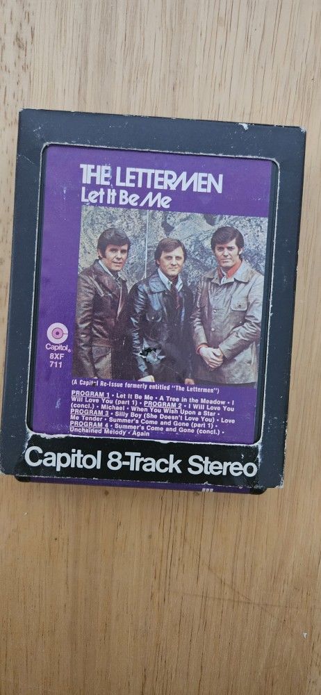 1974 Capitol Records 8-Track Tape of The Lettermen's "Let It Be Me" music #8tracks