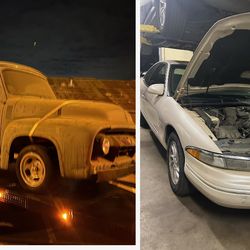 1954 Ford F100 & 95 Lincon Mark 8