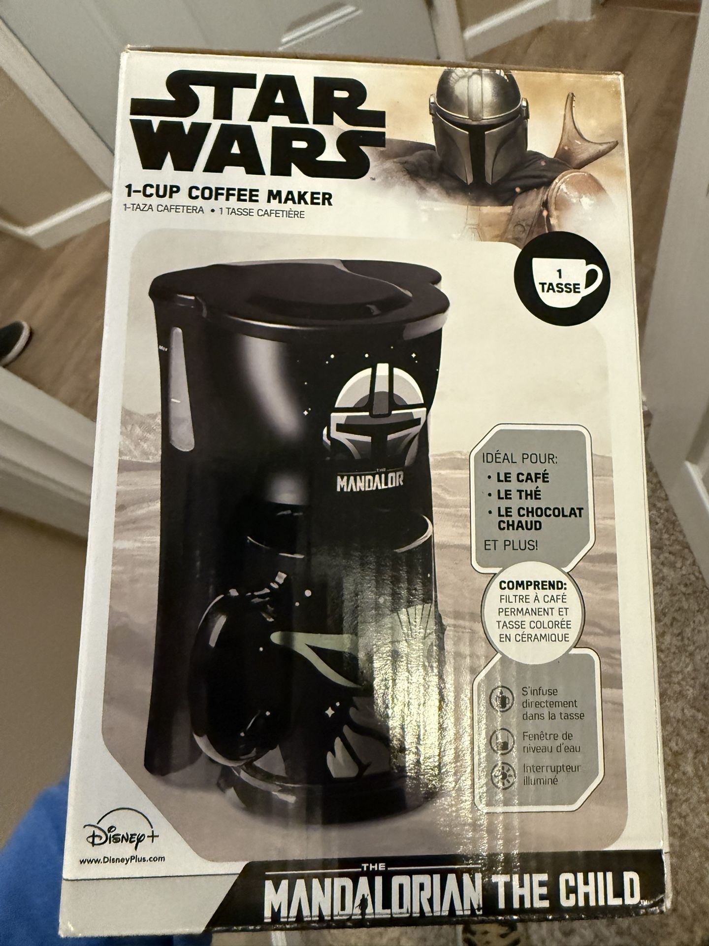 Mandalorean and Grogu mini coffee Machine