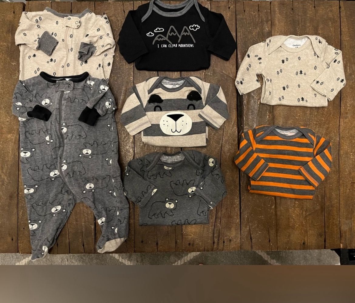 Newborn & 0-3 Months Baby Boy Clothes Bundle 