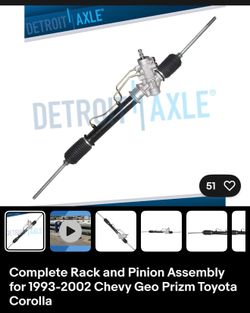 Rack and pinion For Toyota Corolla 93-97
