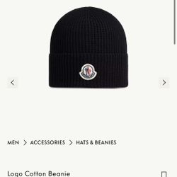 Moncler Soft Cotton Beanie