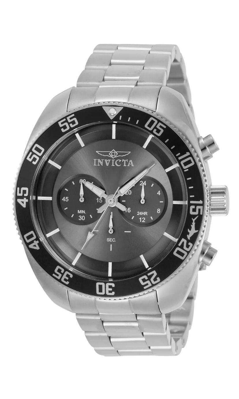 Invicta Men's 30798 Pro-Diver Chronograph Stainless Steel Charcoal Dial Watch