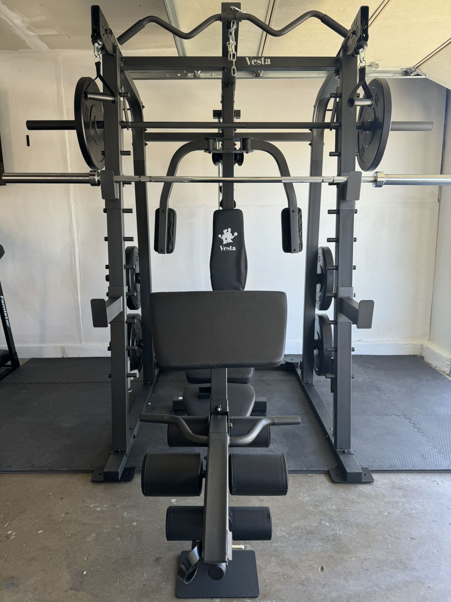 Smith Machine SM2001/FID Adj Bench/Gym Equipment/Fitness/Squat Rack/‼️⭕️WEIGHTS AND BARBELL SOLD INDIVIDUALLY ⭕️‼️FREE  DELIVERY🚚  
