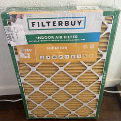 New Filterbuy air filter, size 20x30x1. Pack of 6