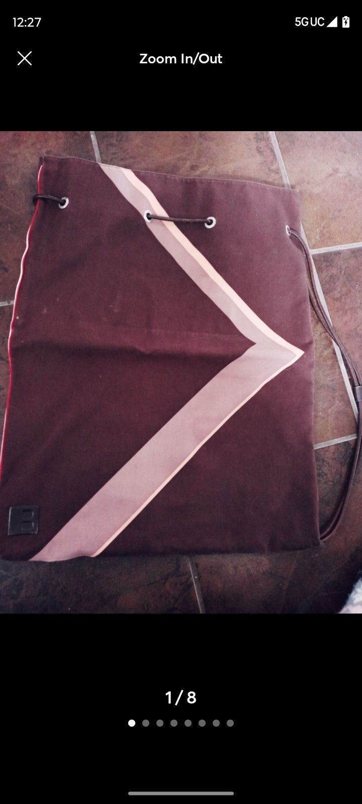 Bally women's handbag backpack tote clutch in one canvas leather dark brown