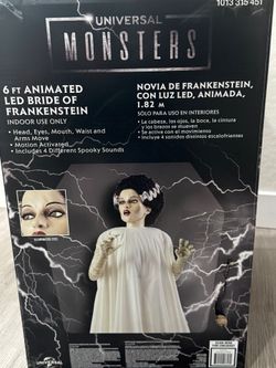 Universal Monsters 6 Ft Animated LED Bride of Frankenstein