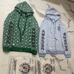 Chrome hearts zip up bundle