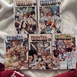 Lot Of 5 Fairytail 100 Years Of Quest 1-5 Books!