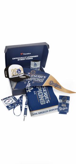 Los Angeles Dodgers WinCraft 2024 World Series Champions Locker Room Hardgoods Gift Box with Hat