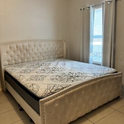 KING Size BED Brame And COLCHON 