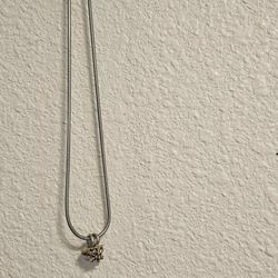 Slightly used silver necklace