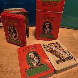 Vintage 1980 Coca-Cola Playing Card Set