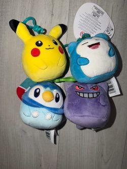 Pokemon plush keychains