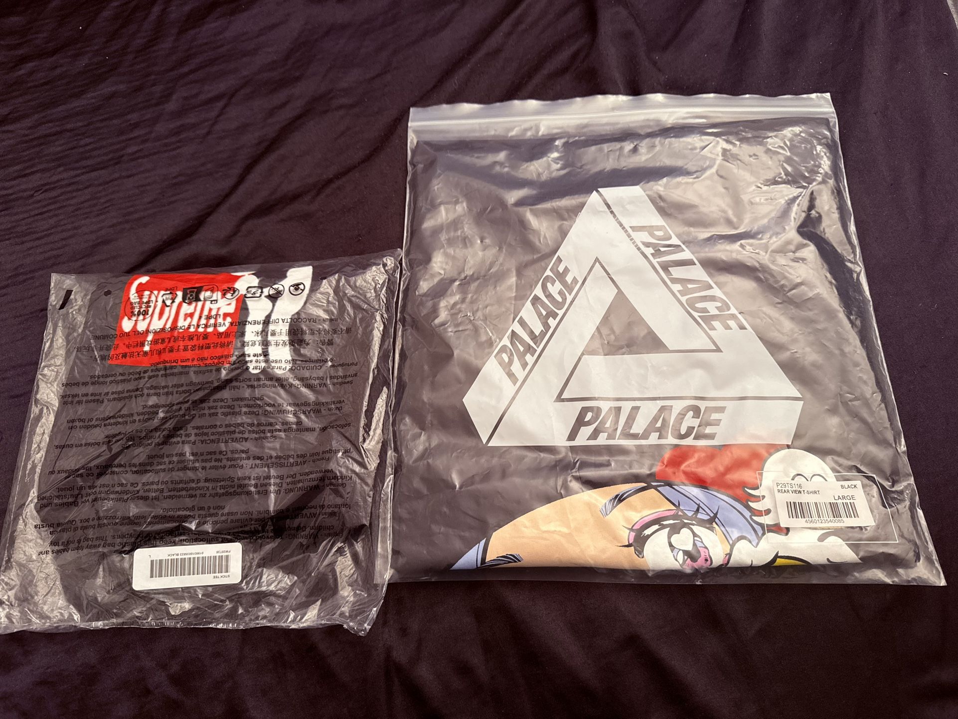 Supreme Stick Tee / Palace Rear View Tee