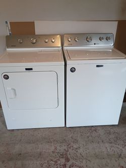 Maytag washer and gas dryer set delivery and installation is free