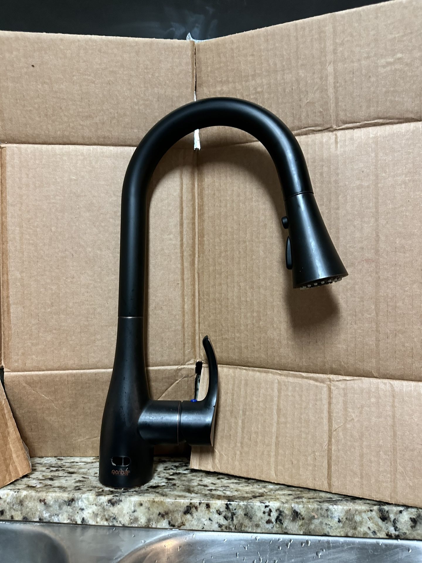 Kitchen Faucet-oil rubbed Bronze-one Touch
