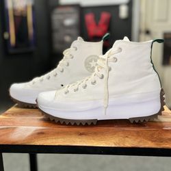 Converse Chuck Taylor Run Star Hike High Sz 10 Ivory Cream White