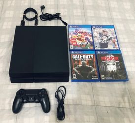 Sony PlayStation 4 ps4 Console & 4 Games Bundle lot Adult owned light usage in Excellent Condition fully functional please read description Check Phot