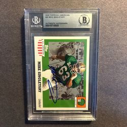2005 Topps A.A. #45 Mike Singletary w/ on card auto