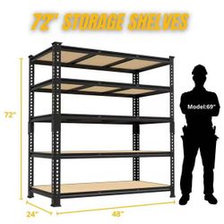 ❤️‍🔥 Storage Shelves Garage Shelving Units 5 Tier Metal