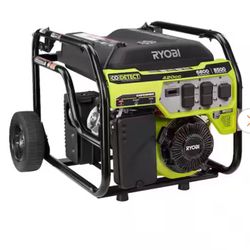 RYOBI 6800-Watt Recoil Start UL Gasoline Powered Portable Generator with CO Detect Shutdown Sensor