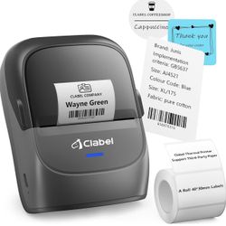 Label Maker Machine with Tape, Portable Bluetooth Handheld ,2inch -gray color