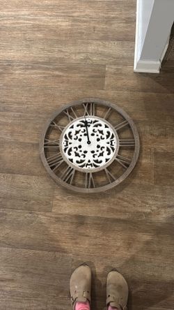 2ft Farmhouse Style Wall Clock