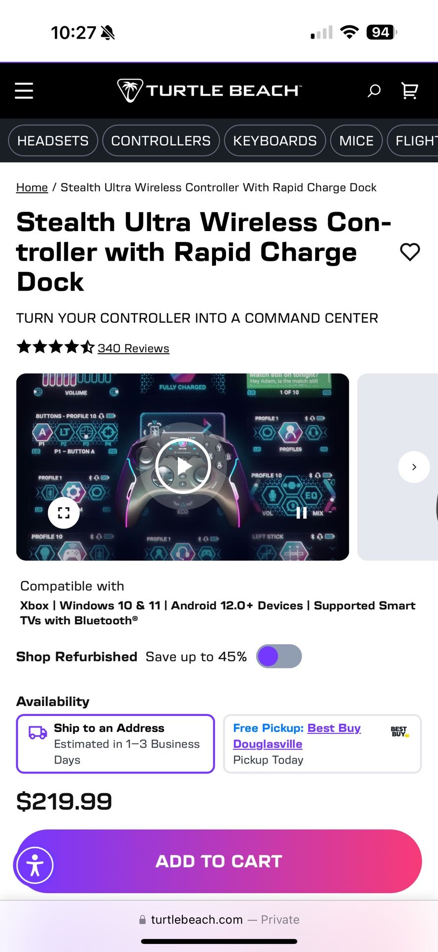 Turtle beach Controller