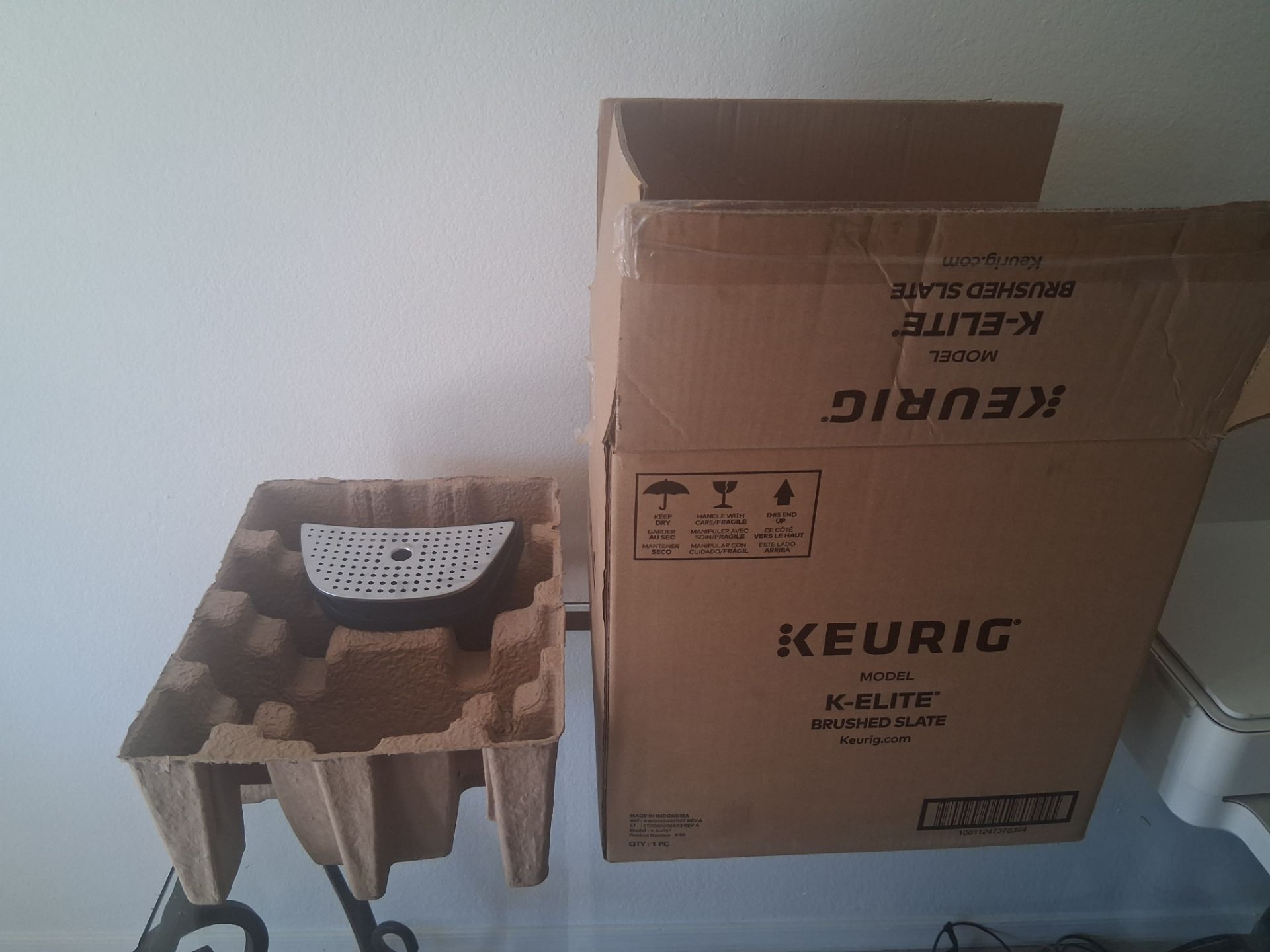 BRAND NEW IN BOX Keurig K-Elite Brushed Slate coffee maker k pod
