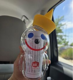 Jack in the box glass cup