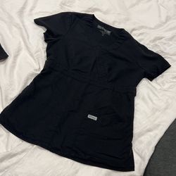 Grey’s Anatomy Black Scrub Xs