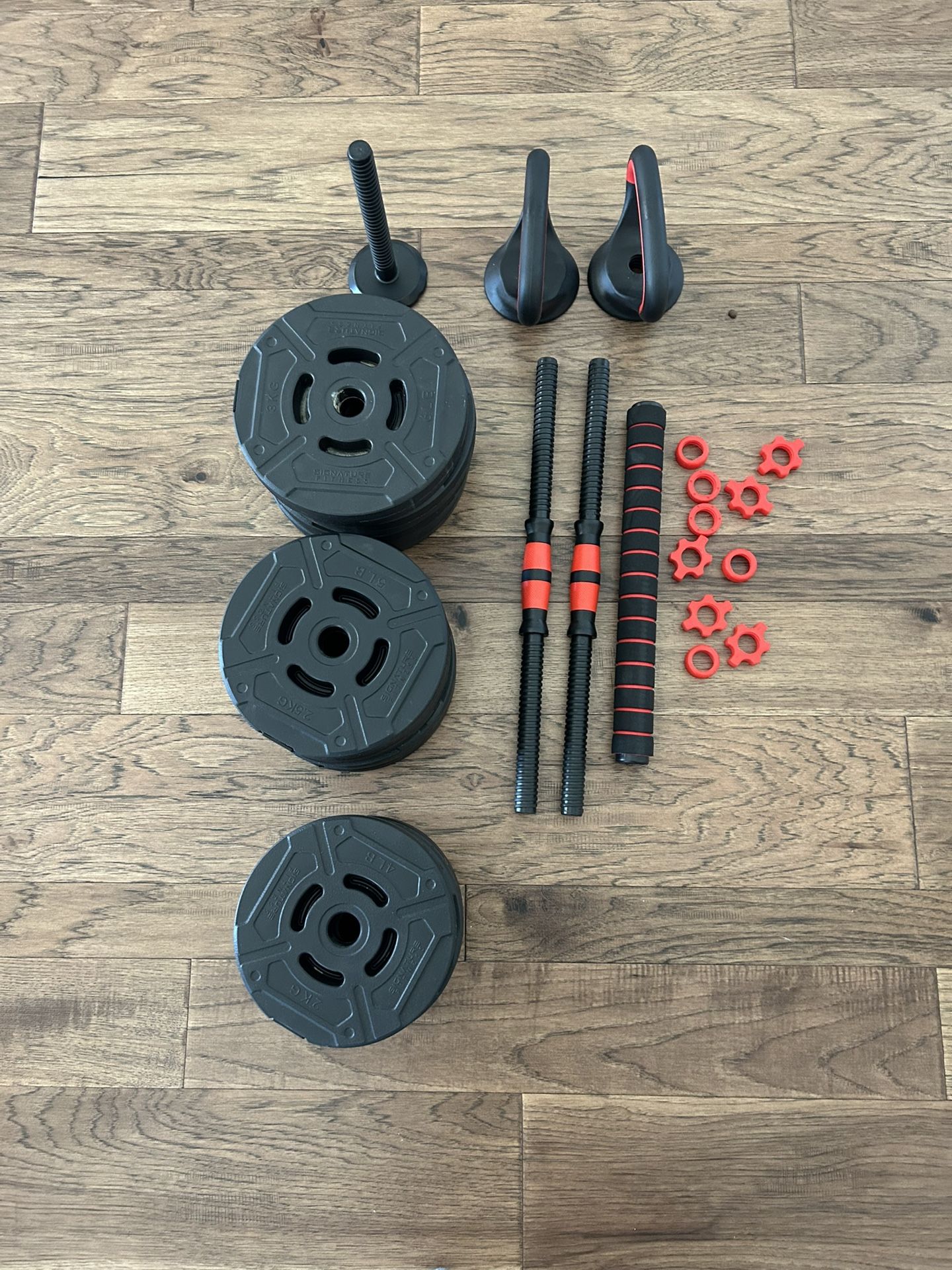 Adjustable Weight Set - Dumbbell. Barbell. Kettlebell 