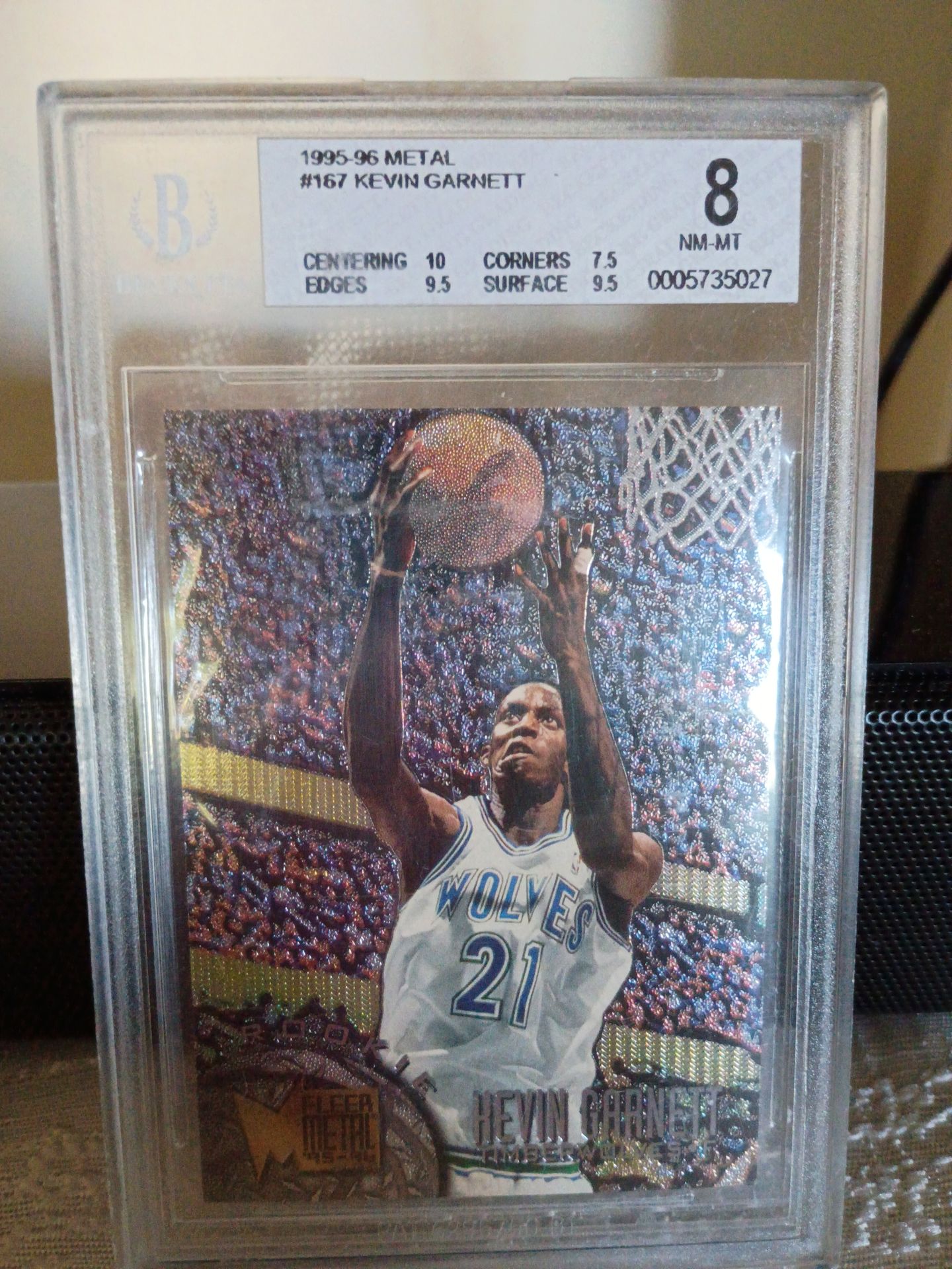 95-96 Kevin Garnett fleer metal