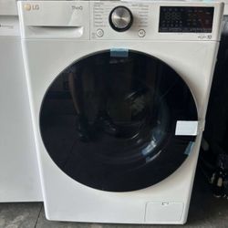 24 in. W 2.4 cu. ft. SMART All-in- One Compact Front Load Washer & Ventless Dryer Combo in White wit