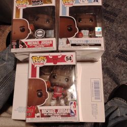 Michael Jordan Set Of 3 Funko Pop 