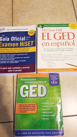GED books, libros para GED - $25 each