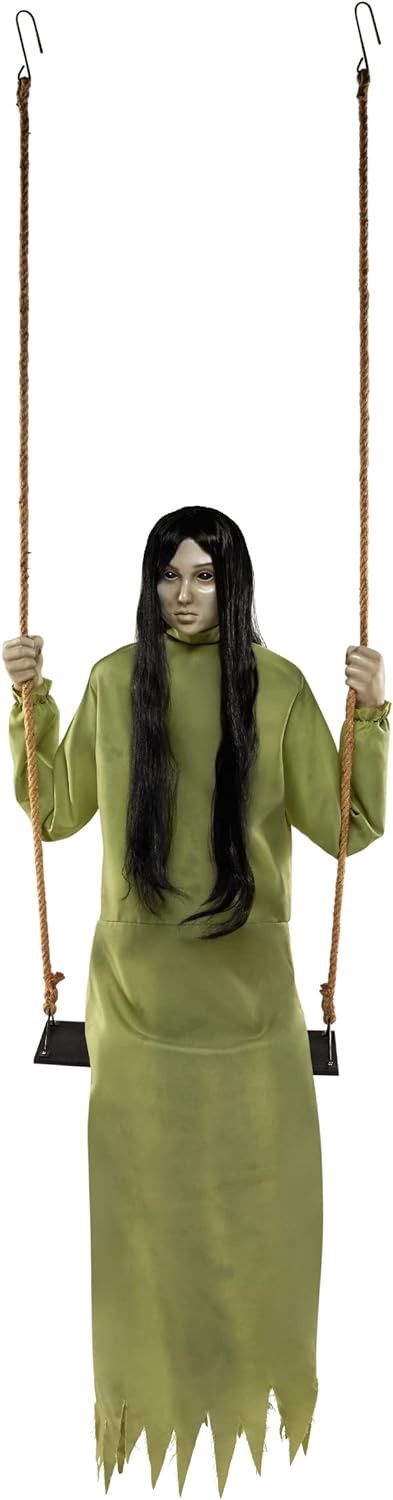 Empty Soul Girl On A Swing Halloween Prop