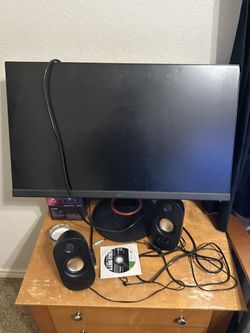 Acer Monitor And Speakers