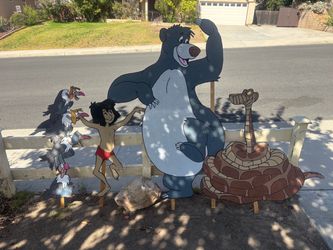 Jungle Book Wooden Cutout Yard Decorations