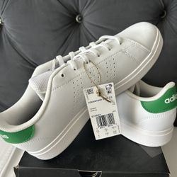 ADIDAS ADVANTAGE BASE 2.0 J - White / Green USD/$68.00