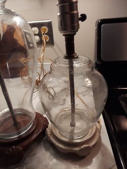 Fillable set of 2 lamps