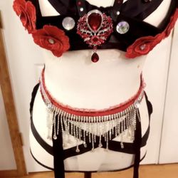 Sexy lady, costume raves, Halloween parties, stripper outfit, etc.